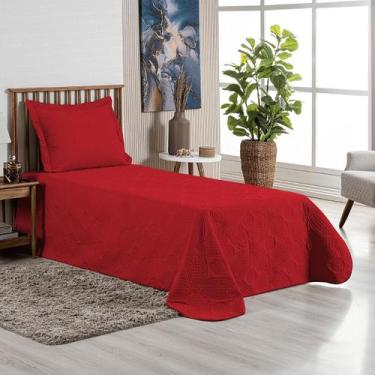 Imagem de Cobre Leito Colcha Solteiro Box 2 Peças Dupla Face 200 Fios Macio Com 