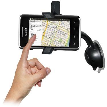 Imagem de Amzer Sistema de suporte e capa para carro AMZ94336 para LG Optimus Elite LS696, LG Optimus Elite VM696 - Montagem - Embalagem de varejo - Preto