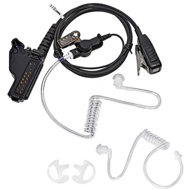 Imagem de Fone de ouvido de rádio, fone de ouvido de vigilância Walkie-Talkie com tubo acústico extra e molde de silicone para Motorola HT1000 JT1000 GP900 GP1200 MTS2000 XTS1500 XTS2250 XTS2500 XTS5000 XTS3000