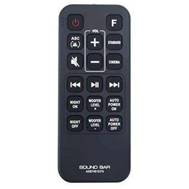 Imagem de AKB74815376 Controle remoto de alto-falante com barra de som substituída compatível com LG Sound Bar SJ3 SPJ4B-W
