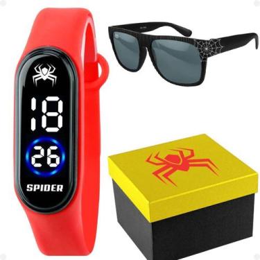 Imagem de Relogio Infantil Digital Prova Dagua + Caixa + Oculos Sol - Orizom