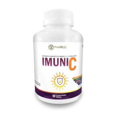 Imagem de Imuni C Arginina Vitamina C Vitamina D Zinco e Cálcio 60 Comprimidos 1