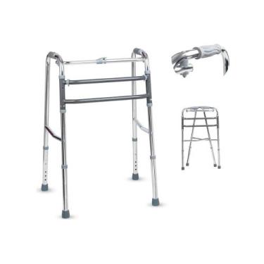 Imagem de Andador Idoso Adulto Alumínio Dobrável Articulado Della D10 3x1 - DELL