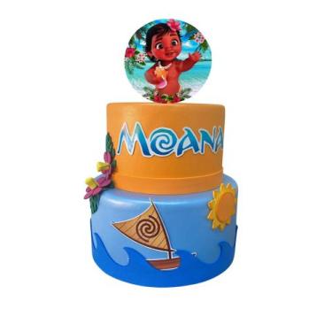 Imagem de Bolo fake moana baby - Catavento