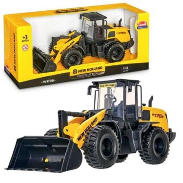 Imagem de Mini Trator Pá Carregadeira Escavadeira Brinquedo Infantil Articulada 