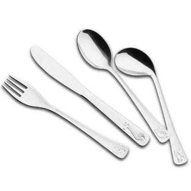Imagem de Conjunto De Talheres Infantil Tramontina Em Inox - 4 Peças Inox