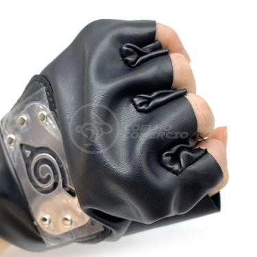 Imagem de Luvas De Couro Kakashi Hatake Sensei Ninja Que Copia Naruto
