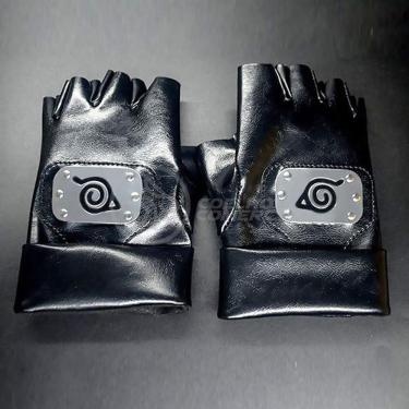 Imagem de Luvas De Couro Kakashi Hatake Sensei Ninja Que Copia Naruto