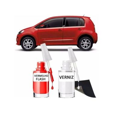 Imagem de Tinta Tira Risco Retoque Automotivo Vermelho Flash Vermelho
