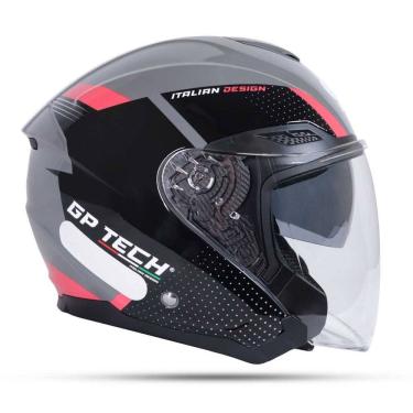 Imagem de Capacete Gp Tech Runner Aberto Rosa