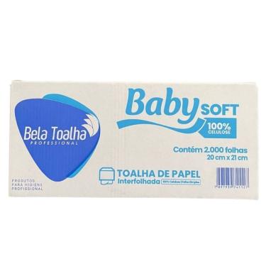 Imagem de Papel Interfolha Branco 2d 20x21 Com 2000 Folhas Baby