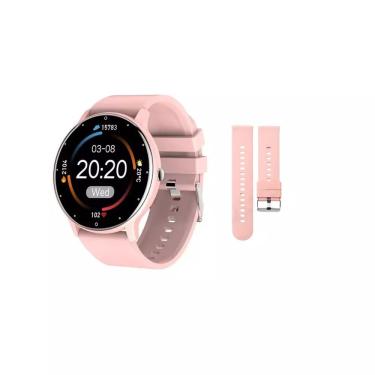 Imagem de Smartwatch Peje Zw02 Pro A Prova D\\\'água Ameled Pulseira Extra rosa
