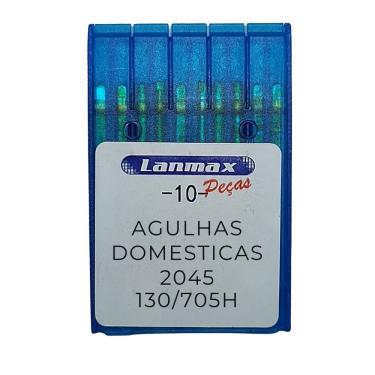 Imagem de Agulha Para Máquina Doméstica 2045 Nº 10 Lanmax - Pct 10 Unidades