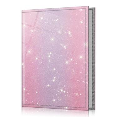 Imagem de FINTIE Álbum De Fotos 4X6 - 52 Bolsos, Pequena Capacidade, Capa Couro Vegano Premium, Álbuns Carteira Portáteis Para Casamentos Em Família, Meninos E Meninas, Fantacy Ombre