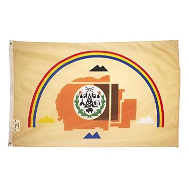 Imagem de PringCor Bandeira Navajo Grande 3X5 Pés Nativa Americana Índio Az Nm Ut Tribo Us