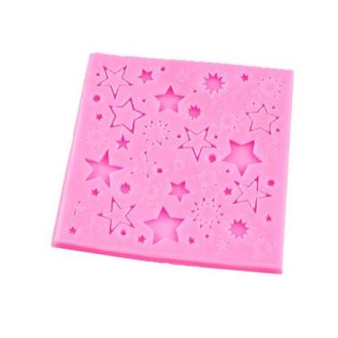 Imagem de Molde Silicone Estrelas Finas Sol Açucar Fondant Chocolate - LUYKE