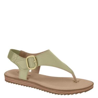 Imagem de Sandália Rasteira Feminina Modare Estilo Conforto 7141.141, Verde, 36