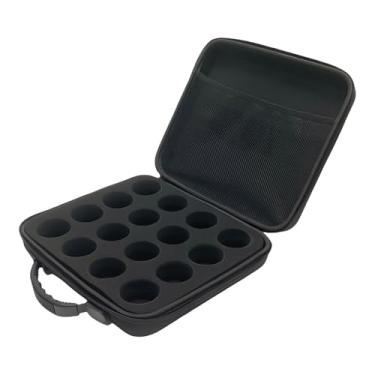 Imagem de Deevoka Estojo para bolas de bilhar, caixa de armazenamento para viagem, prático, 16 bolas de bilhar, bolsa de sinuca, estojo para brancas, equipamento de, Sem Alça
