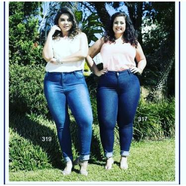 Imagem de Calca jeans basica skinny plusize - Maria Candida
