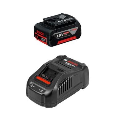 Imagem de Carregador De Baterias 18v GAL 1880 220V + Bateria 4AH Bosch
