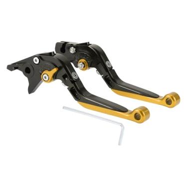 Imagem de A ABSOPRO Alavancas de embreagem de freio longas e curtas para Yamaha YZF R1 2002-2003 Alavanca de freio ajustável para guidão de motocicleta alavanca de freio de liga de alumínio cabo preto