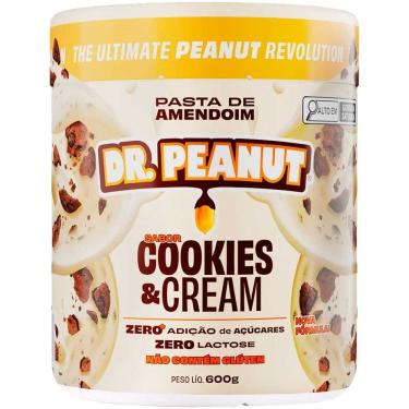Imagem de Pasta de Amendoim Dr Peanut com Whey 600g Cookies e Cream