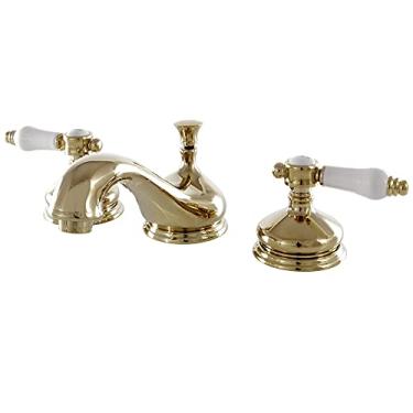 Imagem de Kingston Brass Torneira de banheiro KS1162BPL Bel-Air, 20 cm no alcance do bico, latão polido