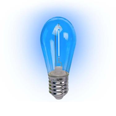 Imagem de Lâmpada Led Filamento Azul 1w E-27 220v 4 Peças Foxlux