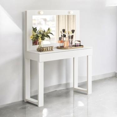 Imagem de Escrivaninha Penteadeira Giulia Branco Fosco