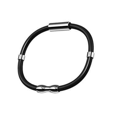 Imagem de Chusui Pulseira Antiestática Pulseiras Pulseiras de Borracha Reutilizáveis Ajustáveis Eliminam a Estática Corporal para Mulheres 18cm