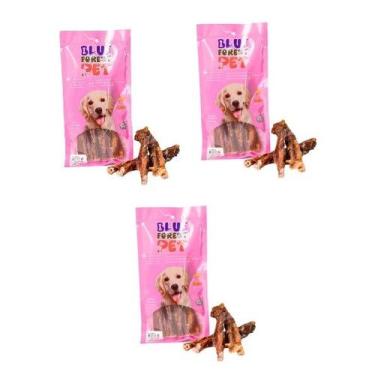 Imagem de Petisco Blue Forest Pet File Bovino Trança para Cães 4 Unidades no Pac