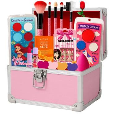Imagem de Maleta De Maquiagem Infantil Completa Make Presente - SAGARO