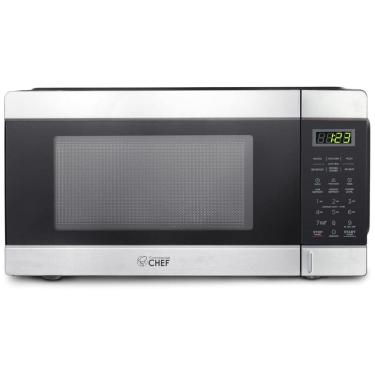Imagem de Micro-ondas de Bancada Commercial CHEF, Preto com Acabamento em Aço Inoxidável
