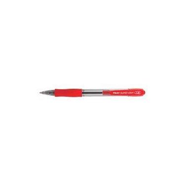 Imagem de Caneta Pilot 1.6 super grip vermelho retrátil