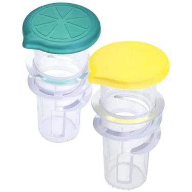 Imagem de Espremedor de suco, 2 peças espremedor de limão, suco de plástico multifuncional, manual de espremedor portátil, utensílios de cozinha saudáveis e fáceis de limpar, espremedor de limão