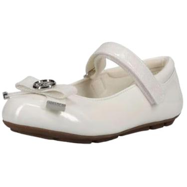 Imagem de Michael Kors Sapatilha feminina Rover Bow Glitter Mary Jane, Branco/Glitter, 19