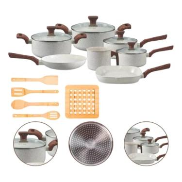 Imagem de Jogo De Panelas Indução Style Cook 12 Peças Marmól Mimo