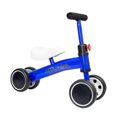 Imagem de Bicicleta De Equilíbrio Andador Infantil Sem Pedal 4 Rodas AZUL