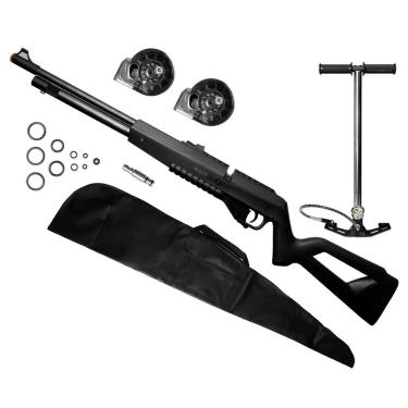 Imagem de Carabina Airgun Pcp G850 5,5mm Qgk + Capa + Bomba 5.5 Mm Preto