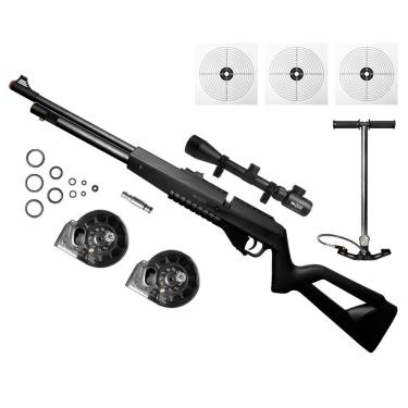 Imagem de Carabina Pcp G850 5,5mm Qgk+ Luneta 3-9x40+bomba+alvo 5.5 Mm Preto