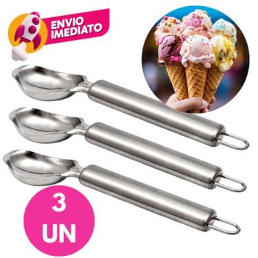 Imagem de Colher Concha Pegador De Sorvete Açaí Frutas Sobremesa Multiuso Univer