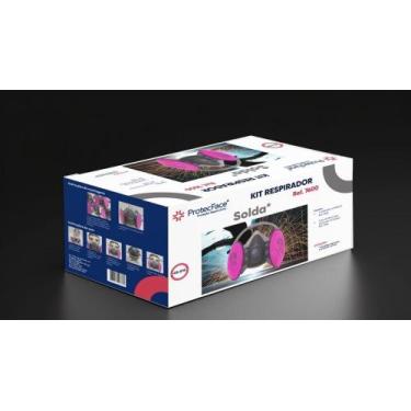 Imagem de Kit Respirador / Máscara Protecface 7600 Com Filtros P2