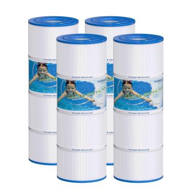 Imagem de TOREAD Filtro de piscina PCC80 substitui Pentair CCP320, Unicel C-7470, R173573, Filbur FC-1976, Clean and Clear Plus 320,4 x 80 pés quadrados C x OD: 50 cm x 17,8 cm cartucho de filtro pacote com 4