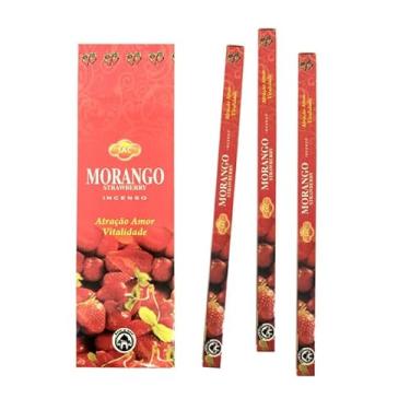 Imagem de Kit de Incensos de Morango, 6 Unidades, Aroma Doce e Suave