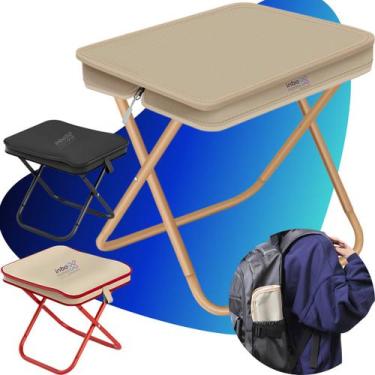 Imagem de Banquinho Banqueta Banco Portatil Dobravel Camping Pesca - INBOXMOBILE