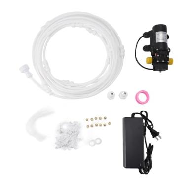 Imagem de YOUTHINK de Nebulização Ao Ar Livre Eficiente da Bomba de 9m Com Kit de Filtro de Fonte de Alimentação para Jardim de Quintal, Mangueira de Irrigação por Aspersores (WHITE)