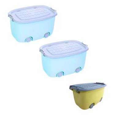 Imagem de Kit Organizadores Para Aventuras Com Lego E Livros 2m E 1p - Tibaby, A