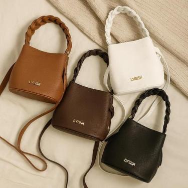 Imagem de Bolsa Feminina Transversal material Sintético com Alça Trançada LYSSA 