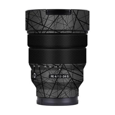 Imagem de Adesivo de lente de câmera para Sony FE 12-24 mm F4 G Macro Coat Wraps Film Protective Vinyl Decal Skin 12-24 4 (cinza cruzado)