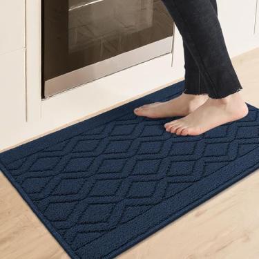 Imagem de COSY HOMEER - Tapetes e tapetes de cozinha 50,8 x 81,3 cm tapetes de cozinha antiderrapantes para piso absorvente tapete de cozinha lavável tapete de cozinha para tapete de pia, tapete de entrada